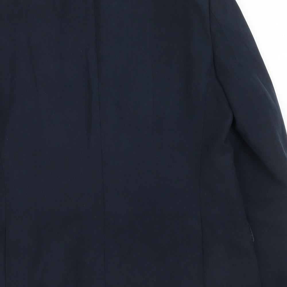 Marks and Spencer Mens Blue Polyester Jacket Suit Jacket Size 42 Regular