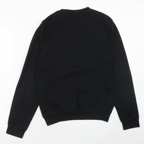 BC collection Mens Black Cotton Pullover Sweatshirt Size S - Dinosaur