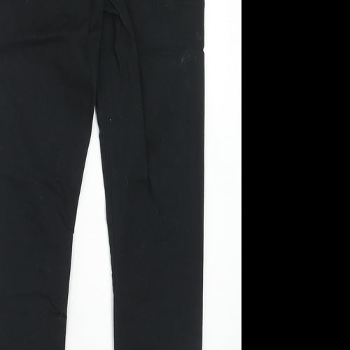 papaya Womens Black Cotton Skinny Jeans Size 12 L31 in Regular Zip