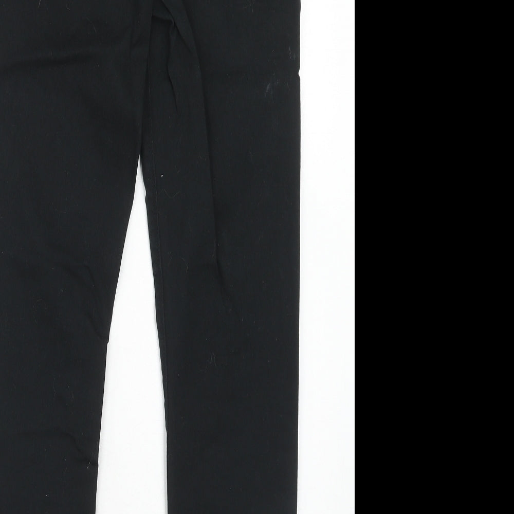 papaya Womens Black Cotton Skinny Jeans Size 12 L31 in Regular Zip