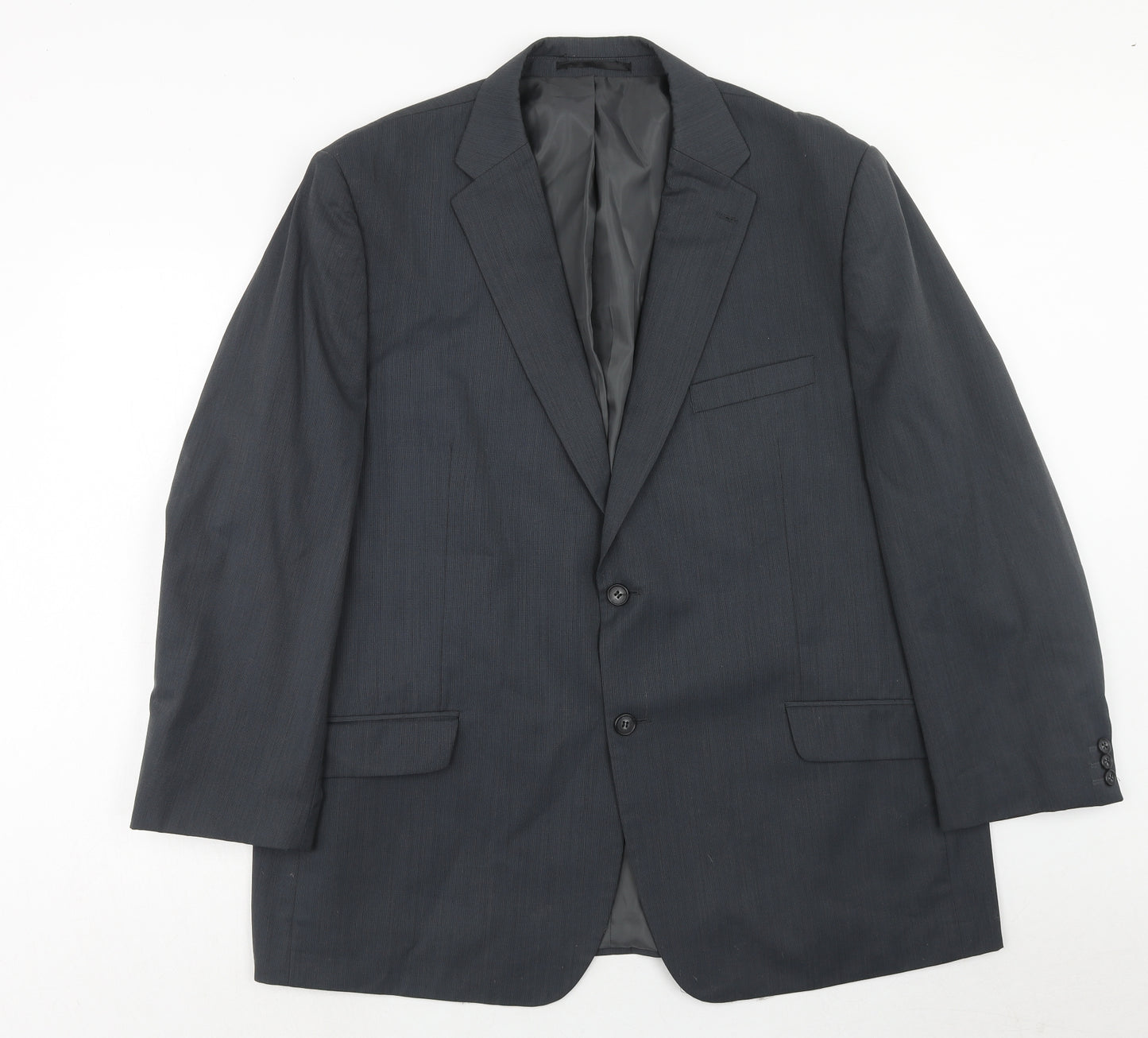 Brook Taverner Mens Grey Polyacrylate Fibre Jacket Suit Jacket Size 48 Regular