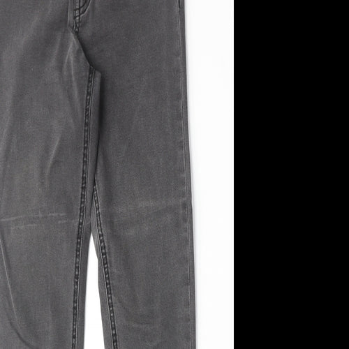 Denim & Co. Womens Grey Cotton Skinny Jeans Size 10 Regular Zip