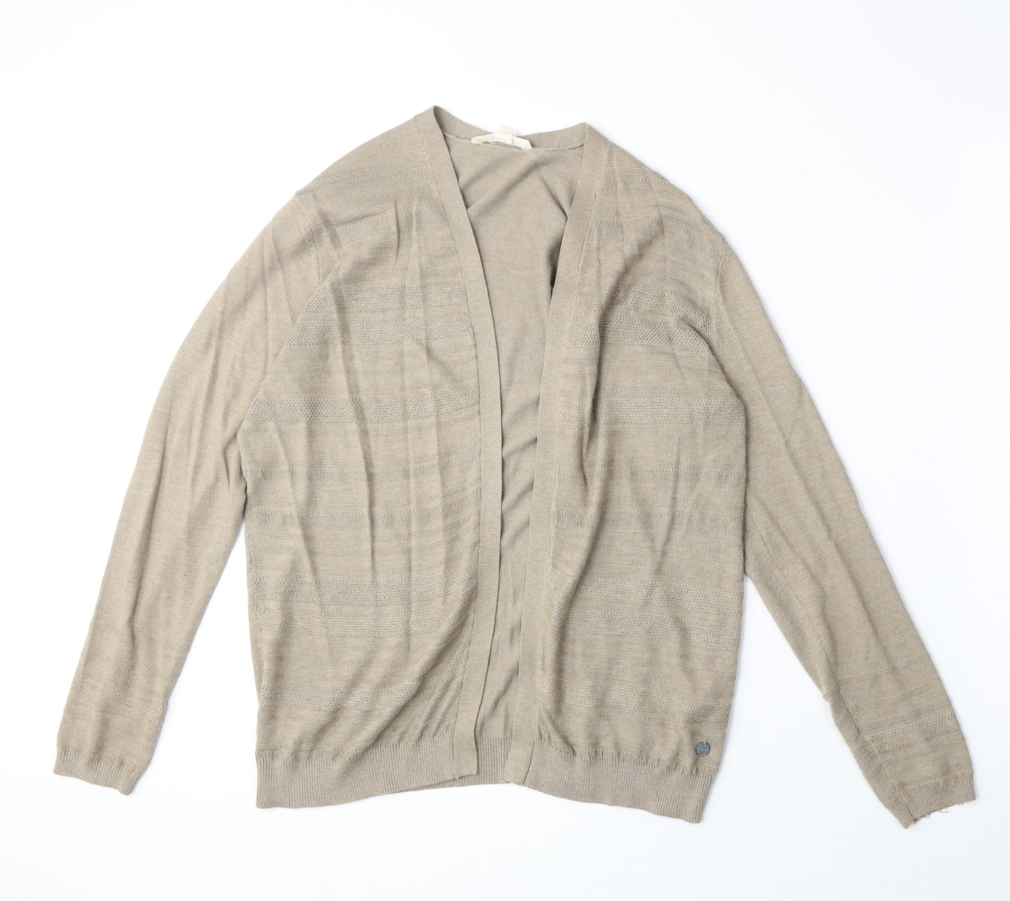 Esprit Womens Brown V-Neck Polyester Cardigan Jumper Size S