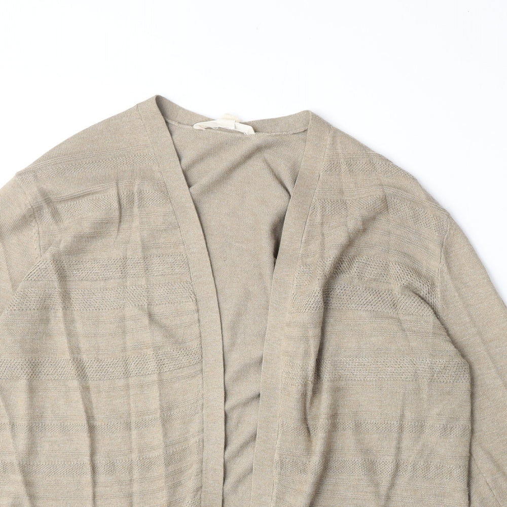 Esprit Womens Brown V-Neck Polyester Cardigan Jumper Size S