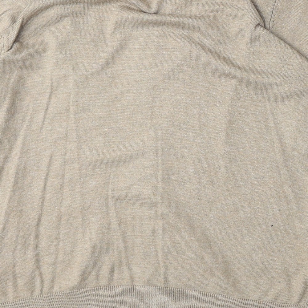 Esprit Womens Brown V-Neck Polyester Cardigan Jumper Size S