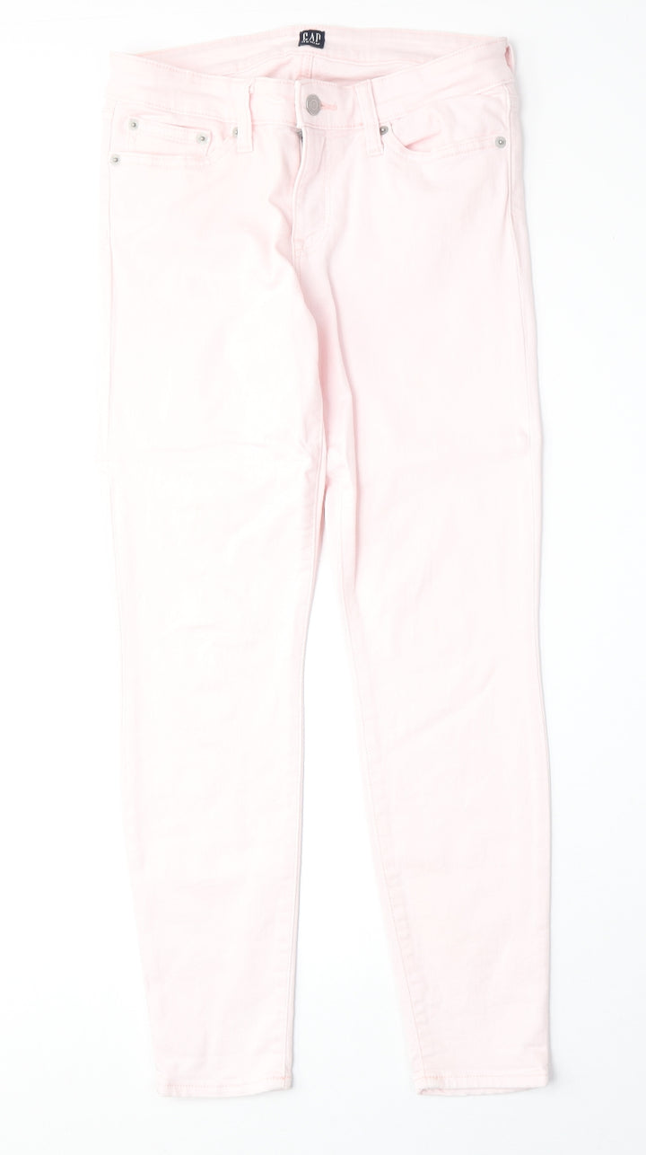 Gap Womens Pink Cotton Straight Jeans Size 27 in Regular Zip