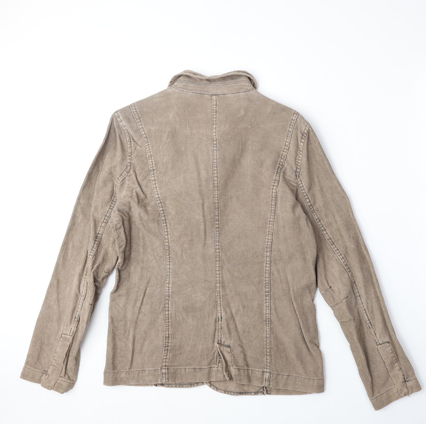 Chatham Womens Beige Jacket Blazer Size 14 Button