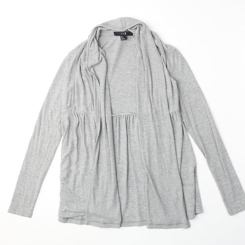 XXI Womens Grey V-Neck Polyester Cardigan Jumper Size S