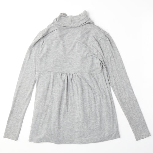 XXI Womens Grey V-Neck Polyester Cardigan Jumper Size S