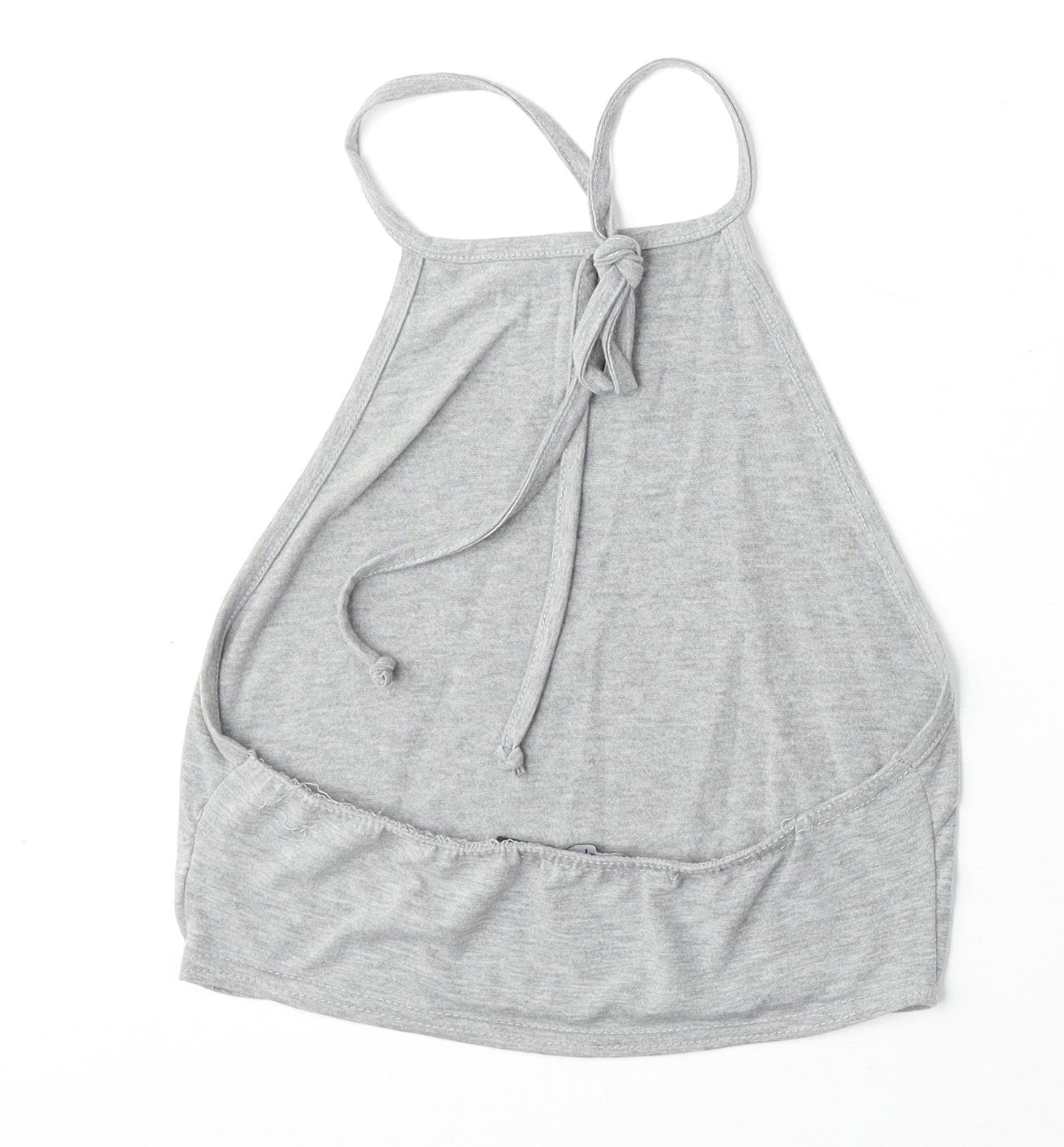 Boohoo Womens Grey Polyester Basic Tank Size 12 Halter - Mandala