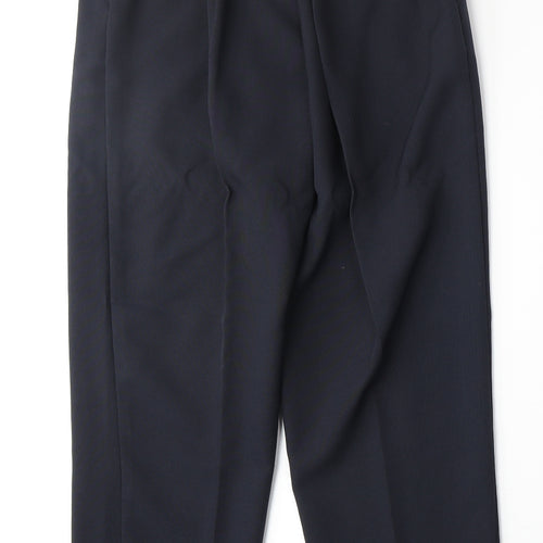 Preworn Womens Blue Polyester Trousers Size S Regular