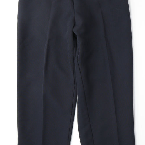 Preworn Womens Blue Polyester Trousers Size S Regular