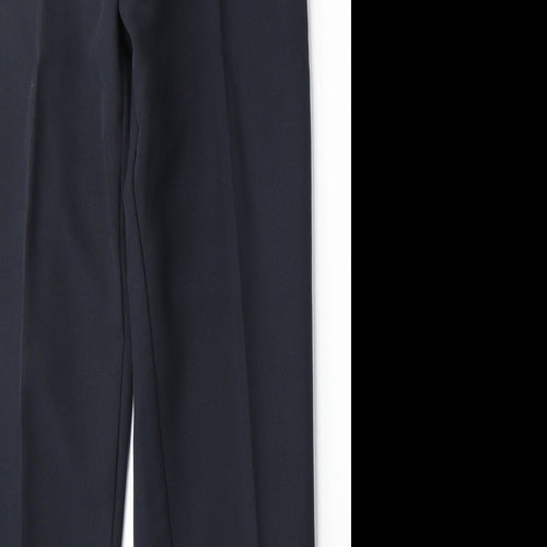 Preworn Womens Blue Polyester Trousers Size S Regular