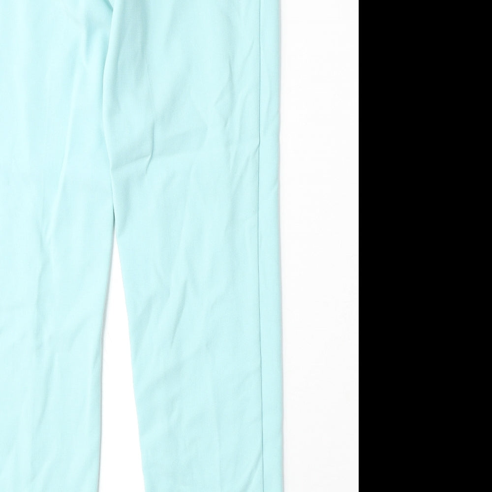 Atmosphere Womens Blue Polyester Trousers Size 8 Regular Zip