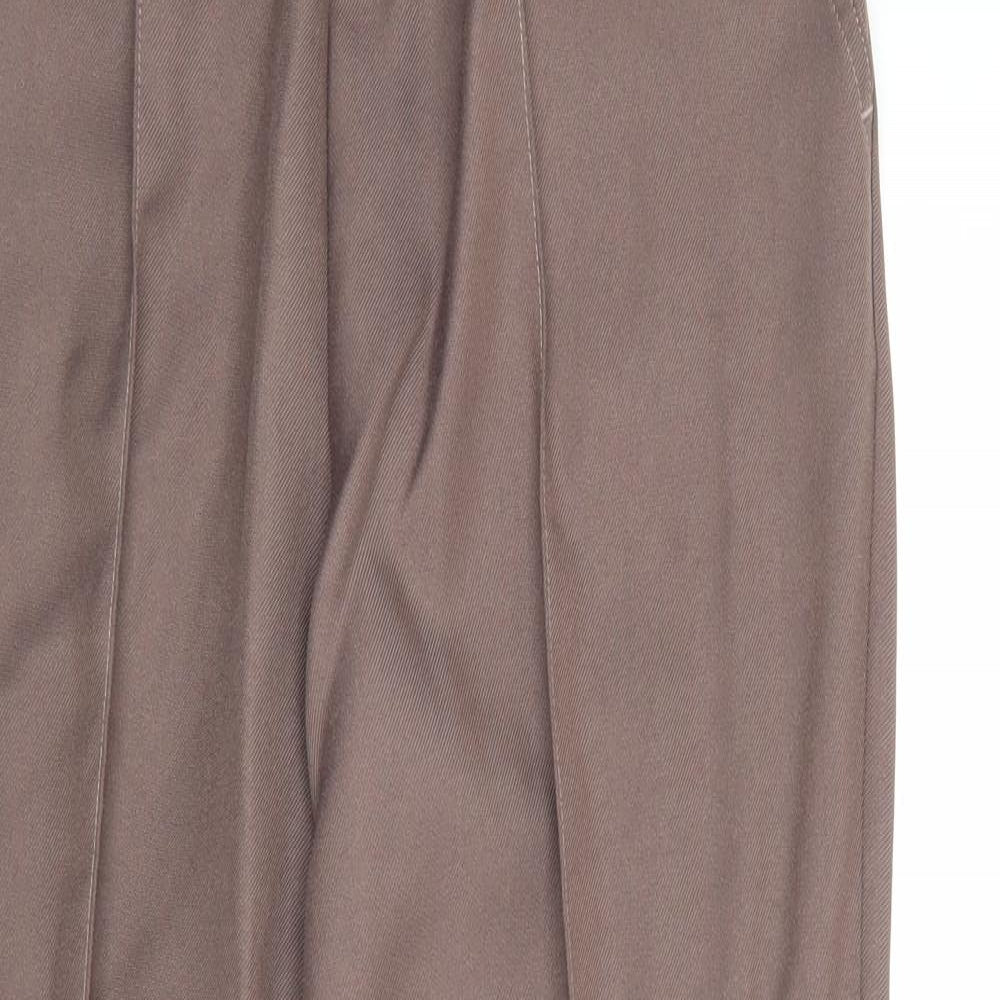 Damart Womens Brown Polyester Sweatpants Trousers Size 12 Regular