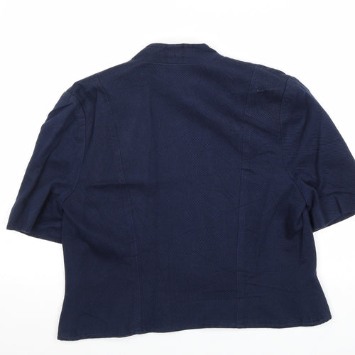 Tessara Womens Blue Jacket Blazer Size 12