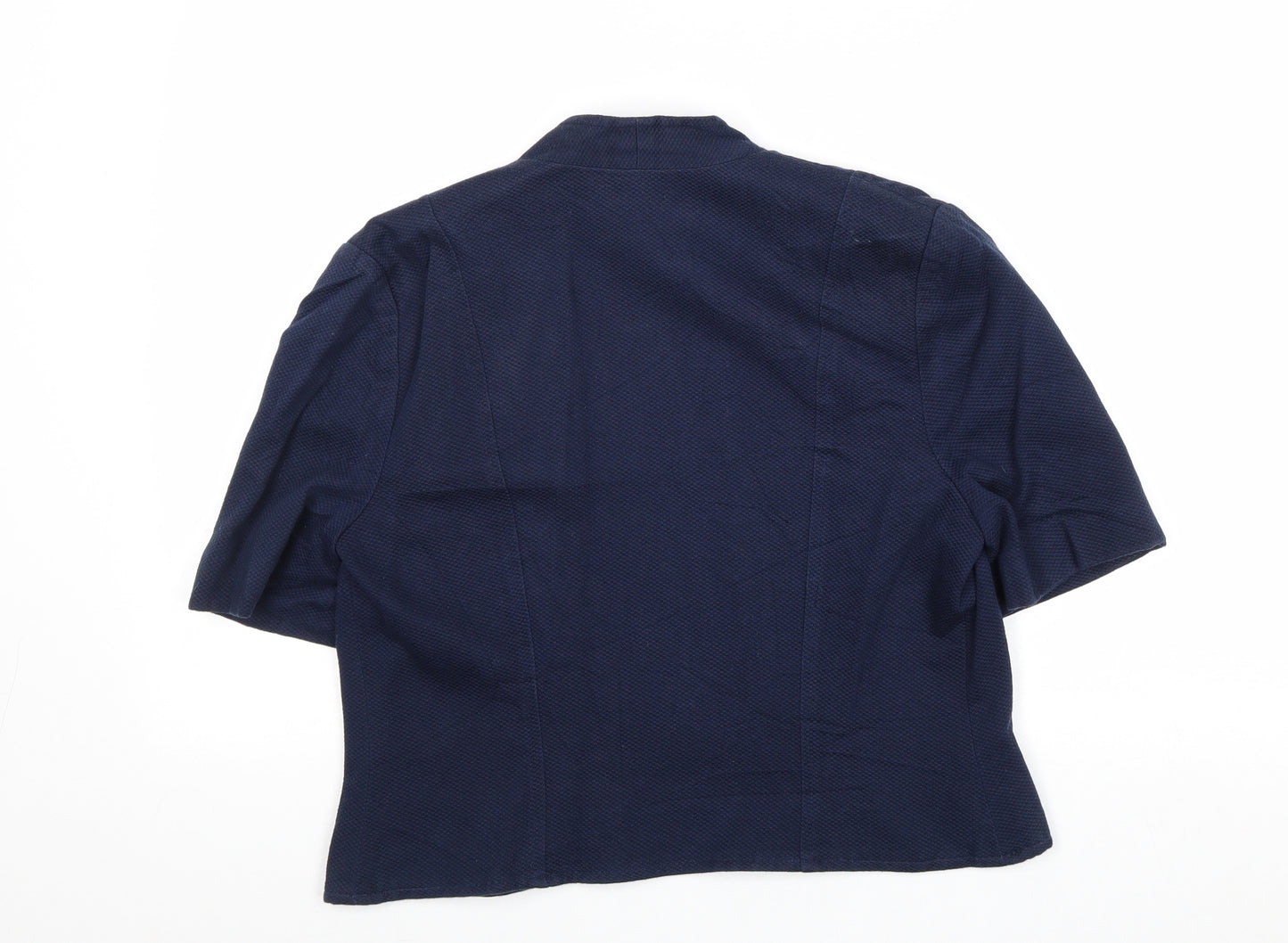 Tessara Womens Blue Jacket Blazer Size 12