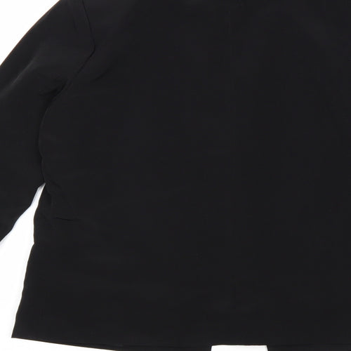Love Label Womens Black Polyester Jacket Blazer Size 8