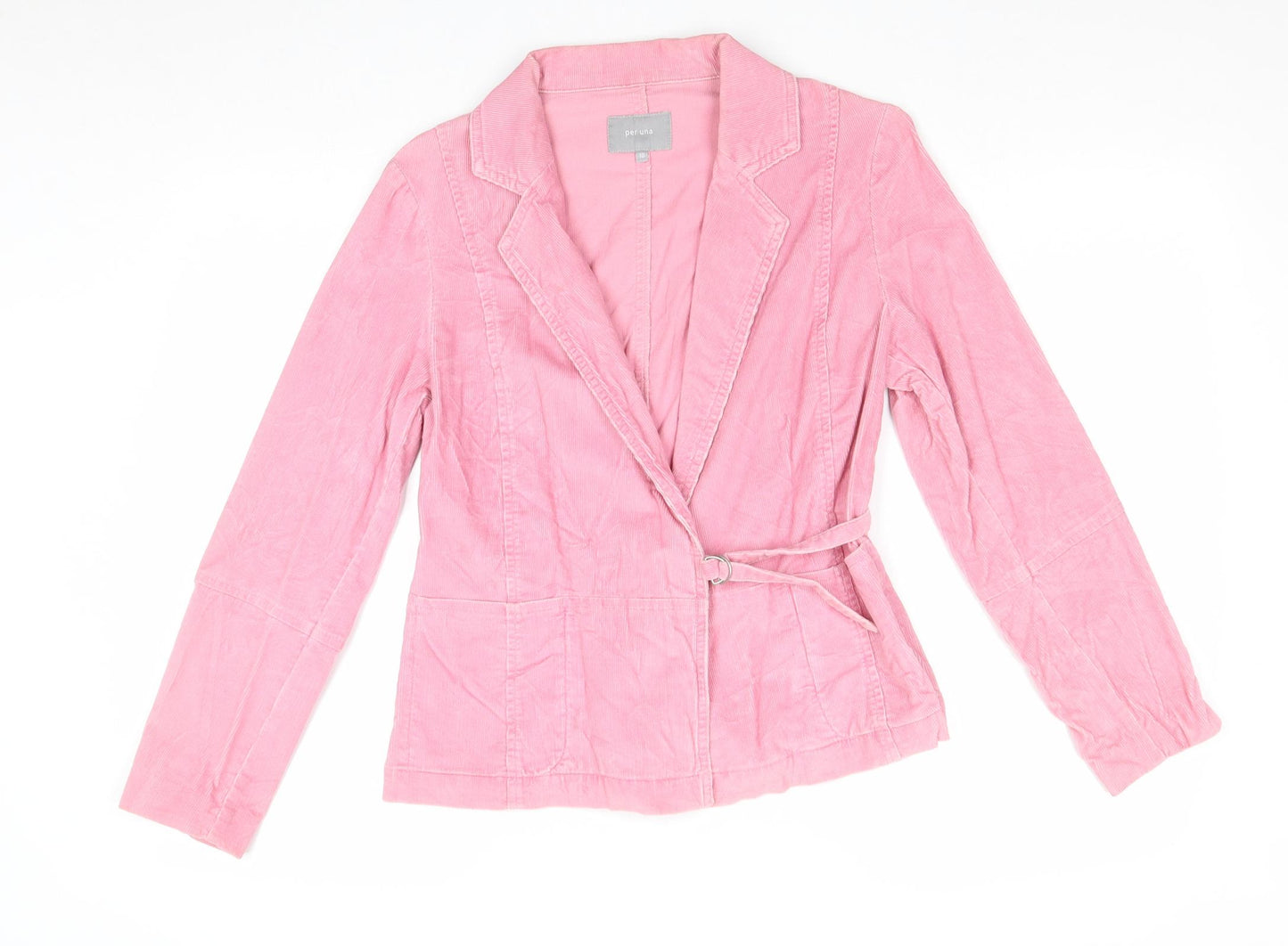 Per Una Womens Pink Jacket Blazer Size 10 Buckle