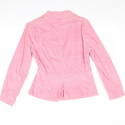 Per Una Womens Pink Jacket Blazer Size 10 Buckle