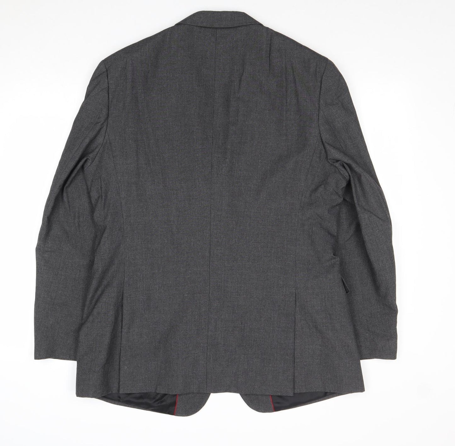Burton Mens Grey Polyester Jacket Suit Jacket Size 42 Regular