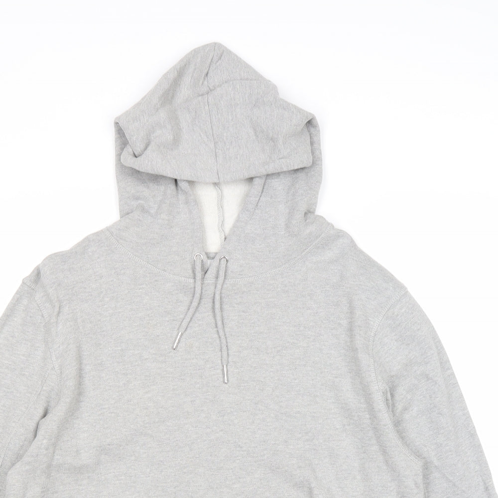 Topshop Womens Grey Cotton Pullover Hoodie Size S Pullover