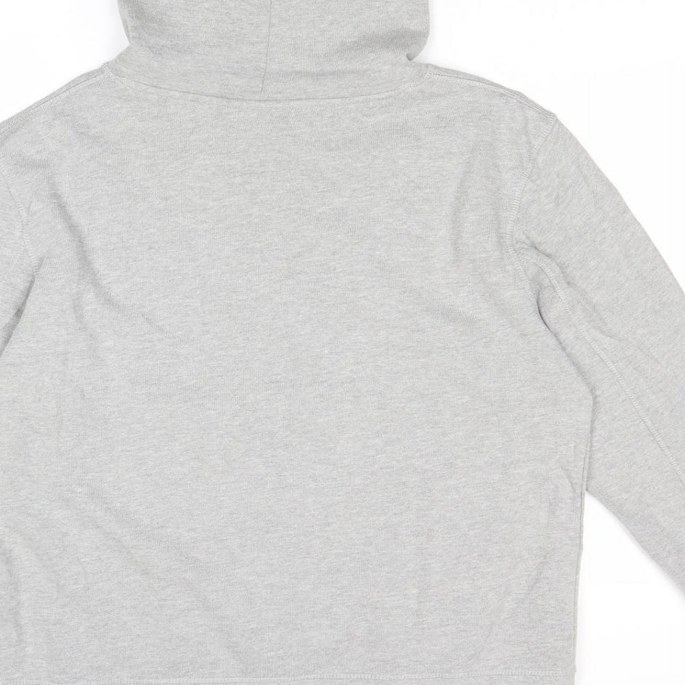 Topshop Womens Grey Cotton Pullover Hoodie Size S Pullover