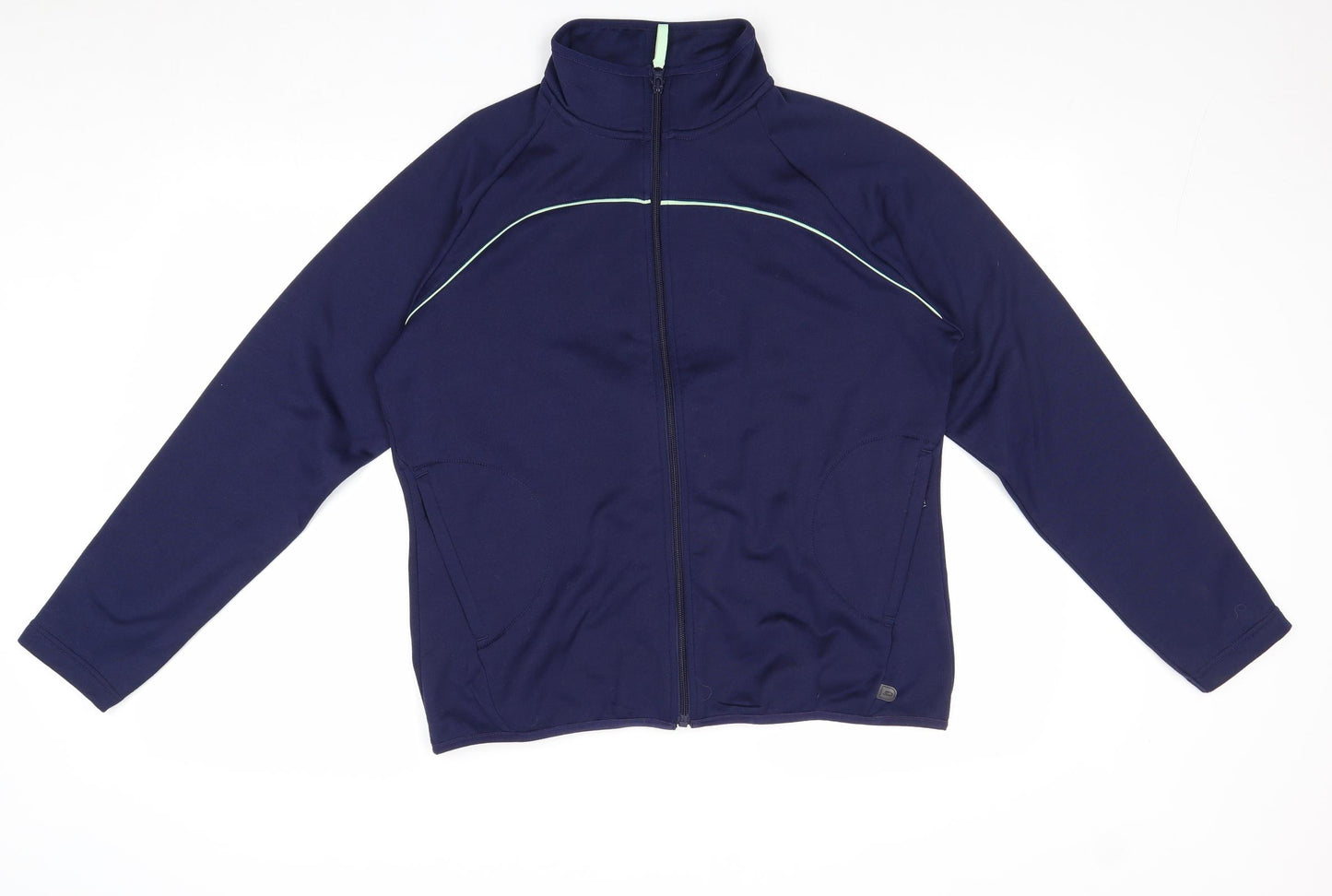 Crane Sports Womens Blue Jacket Size 16 Zip