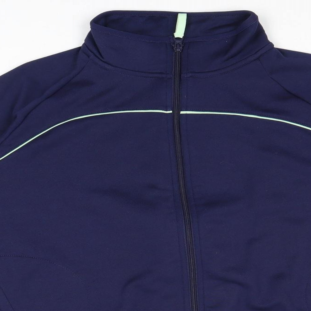 Crane Sports Womens Blue Jacket Size 16 Zip