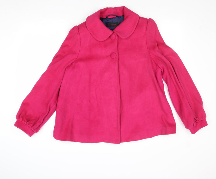 Miss Selfridge Womens Pink Jacket Size 12 Button