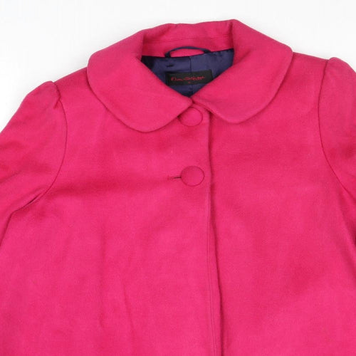 Miss Selfridge Womens Pink Jacket Size 12 Button