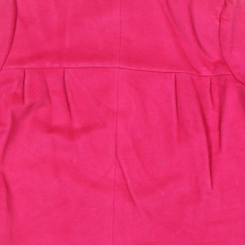 Miss Selfridge Womens Pink Jacket Size 12 Button
