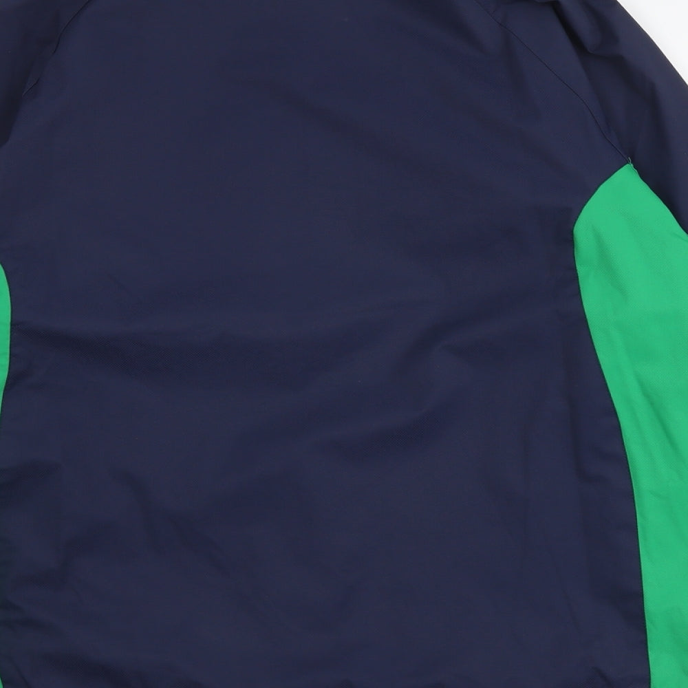 Liston Mens Blue Windbreaker Jacket Size L Zip