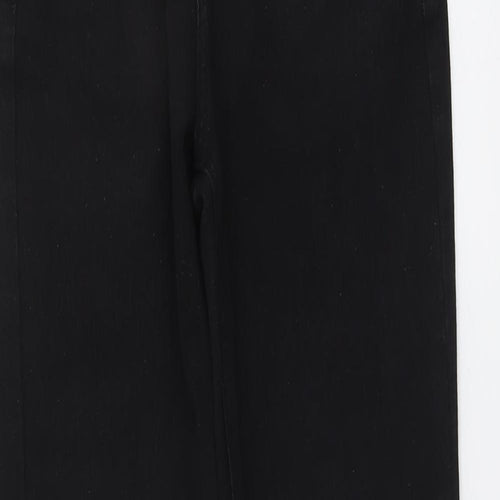 Zac&Zoe Womens Black Cotton Straight Jeans Size 8 L28 in Regular Button