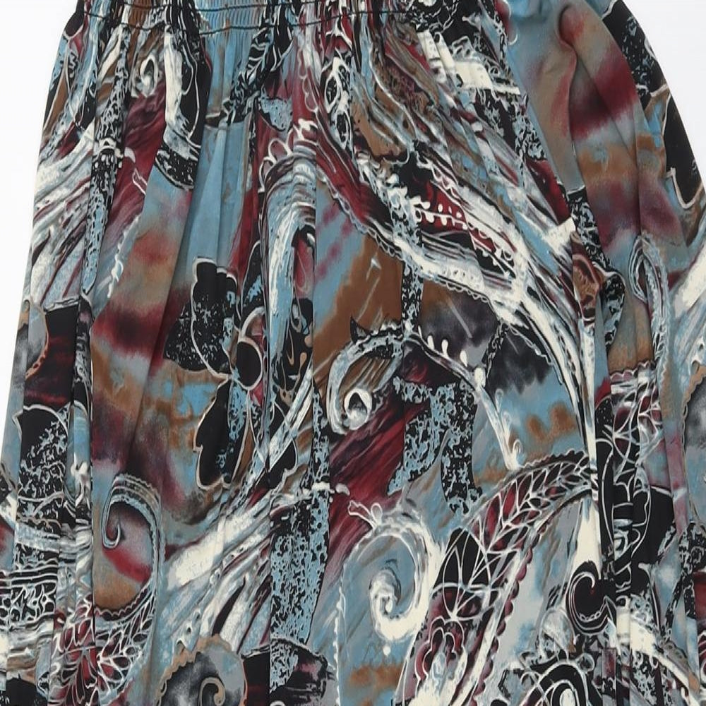 AX Paris Womens Multicoloured Geometric Polyester Shift Size 10 Off the Shoulder Pullover