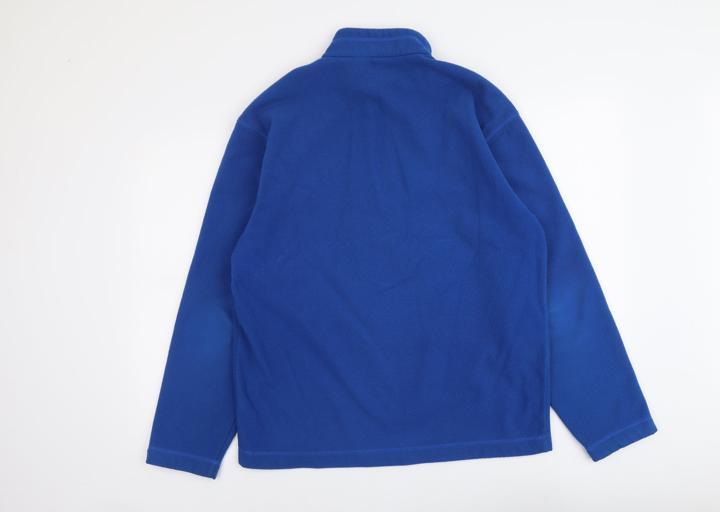 Marks and Spencer Womens Blue Polyester Pullover Sweatshirt Size M Zip