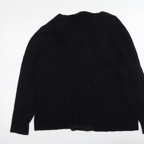 Bonmarché Womens Black Scoop Neck Viscose Cardigan Jumper Size L
