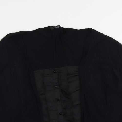 Bonmarché Womens Black Scoop Neck Viscose Cardigan Jumper Size L