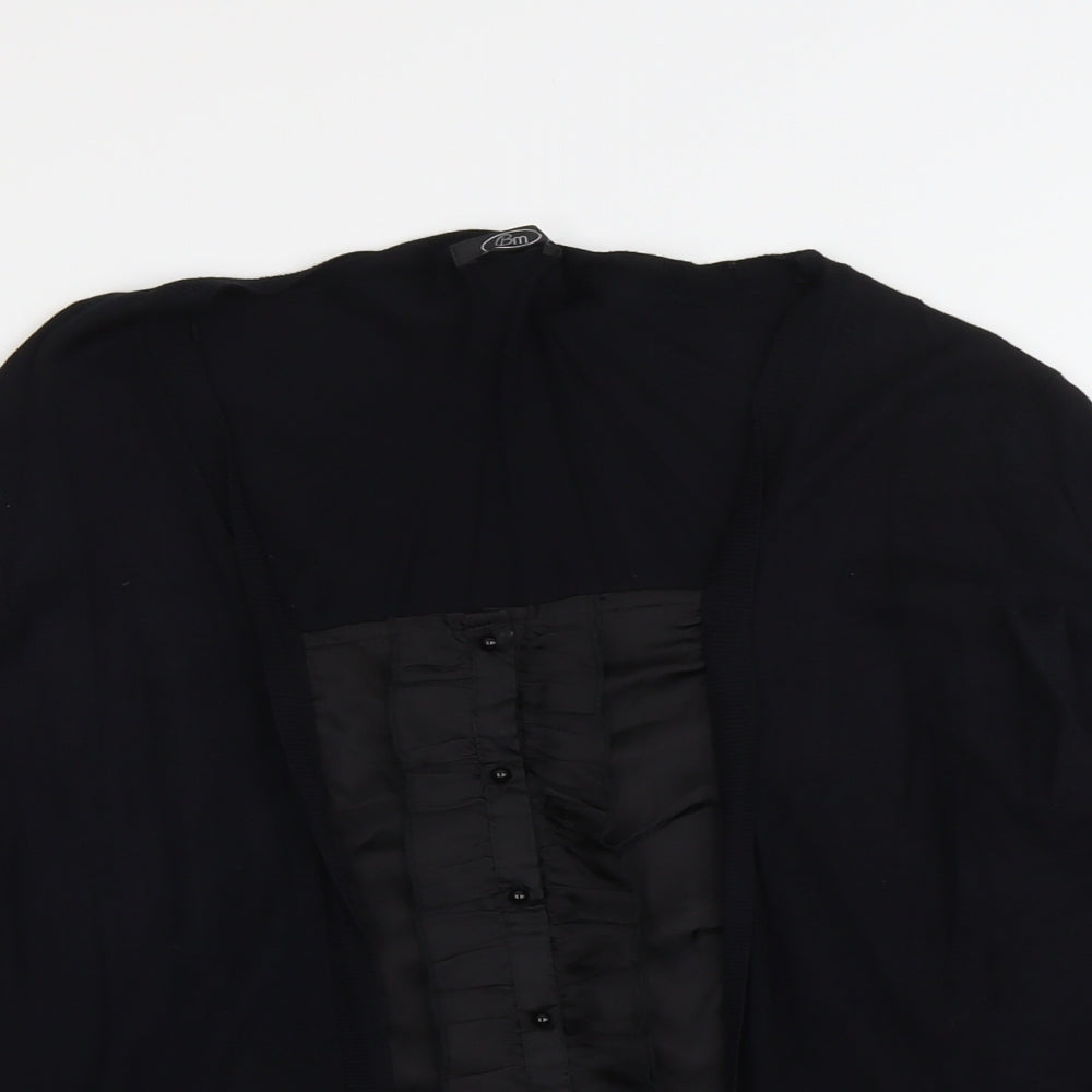 Bonmarché Womens Black Scoop Neck Viscose Cardigan Jumper Size L