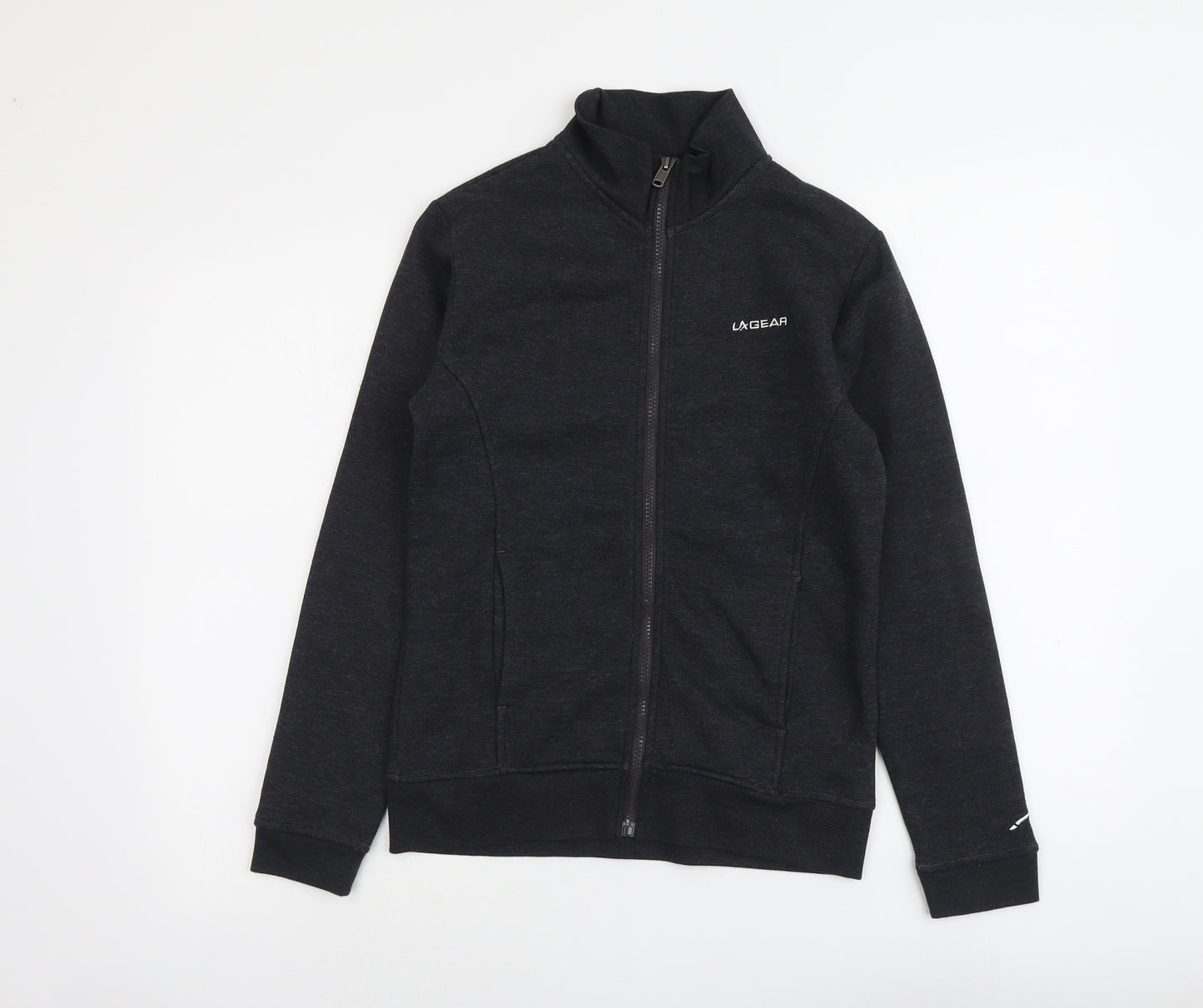 LA Gear Womens Grey Polyester Full Zip Sweatshirt Size 6 Zip