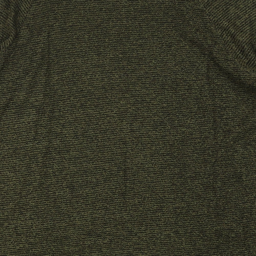 Decoy Womens Green High Neck Acrylic Pullover Jumper Size S