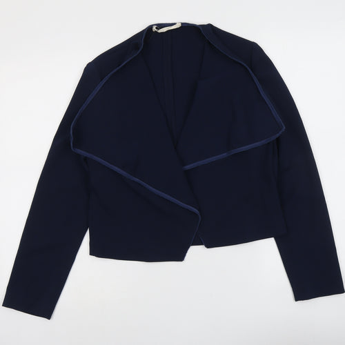 Mango Womens Black Jacket Blazer Size M Hook & Eye