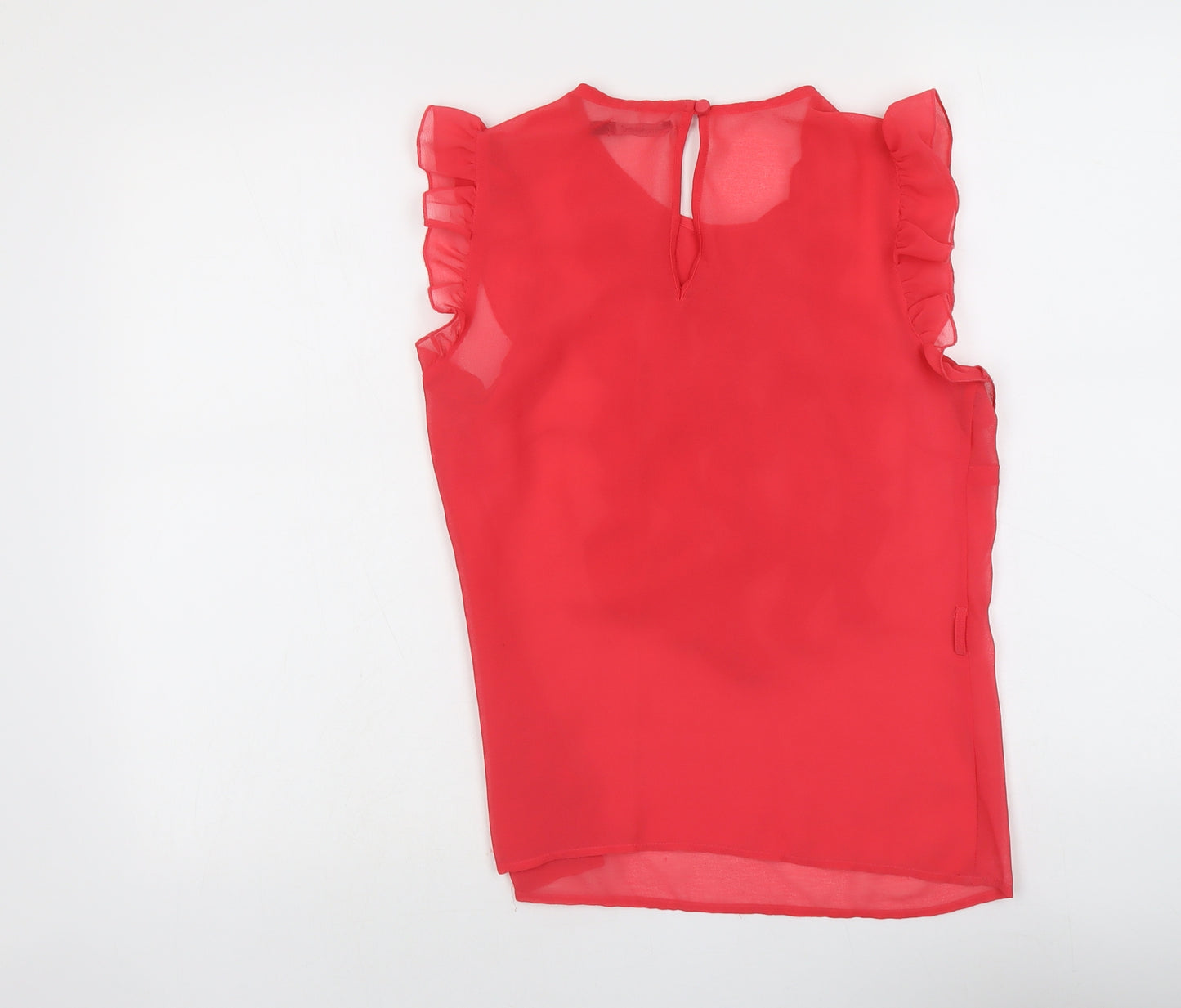 Atmosphere Womens Pink Polyester Basic Blouse Size 10 Round Neck
