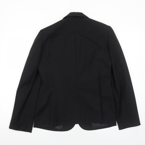 BHS Womens Black Polyester Jacket Suit Jacket Size 12