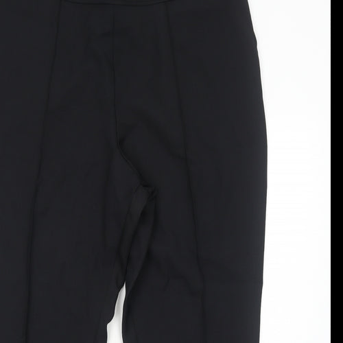 Marks and Spencer Womens Black Polyester Trousers Size 20 Regular