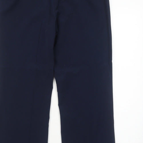 Mia Moda Womens Blue Polyester Dress Pants Trousers Size 14 Regular Zip