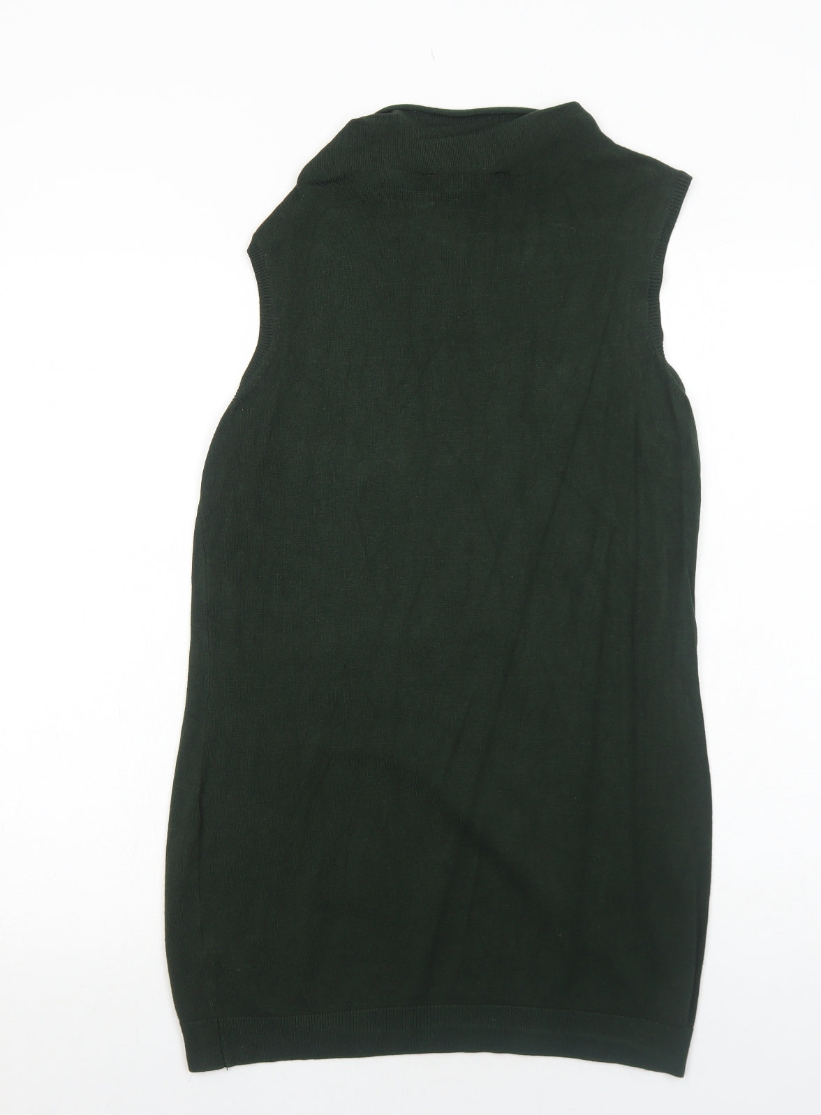 Dorothy Perkins Womens Green Viscose Basic Tank Size 12 Cowl Neck
