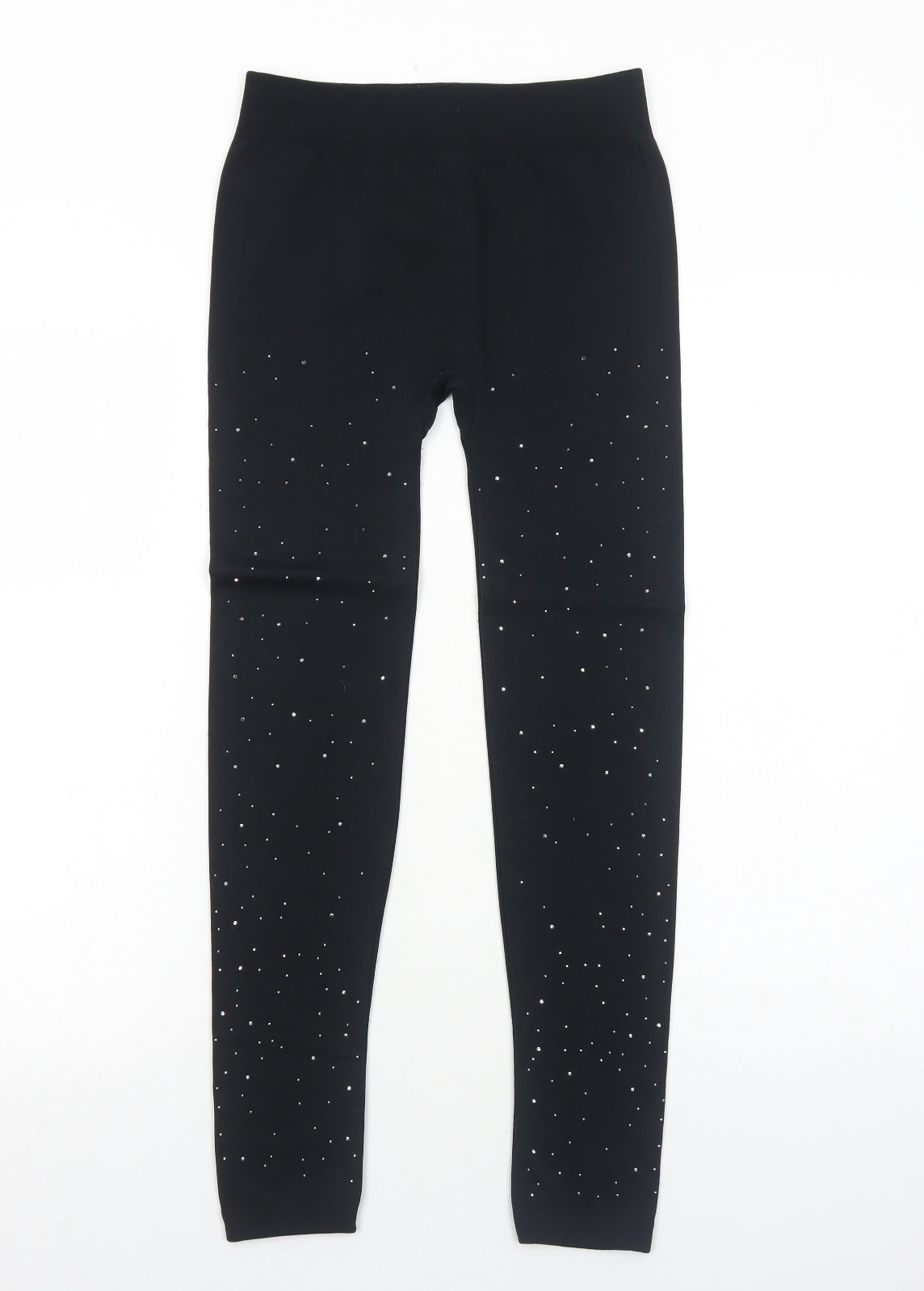 Poetic Soul Womens Black Polyester Jogger Leggings Size M