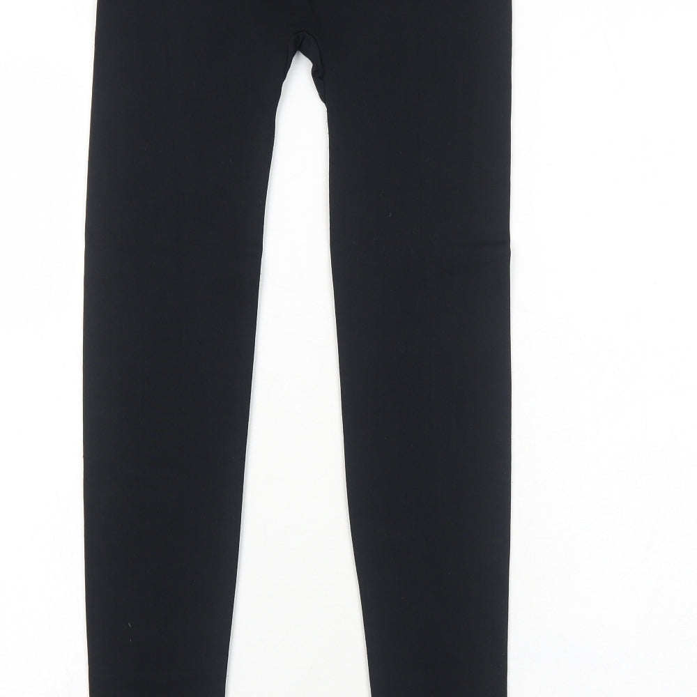 Poetic Soul Womens Black Polyester Jogger Leggings Size M