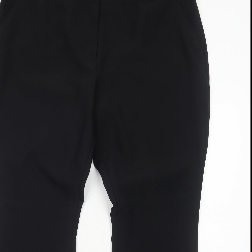 Primark Womens Black Polyester Trousers Size 18 Regular Zip